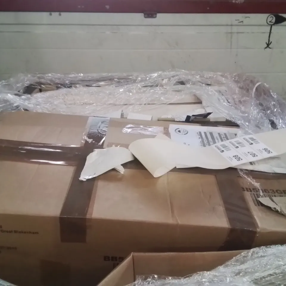 PALLET OF ASSORTED FLATPACKED PRODUCTS AND ITEMS