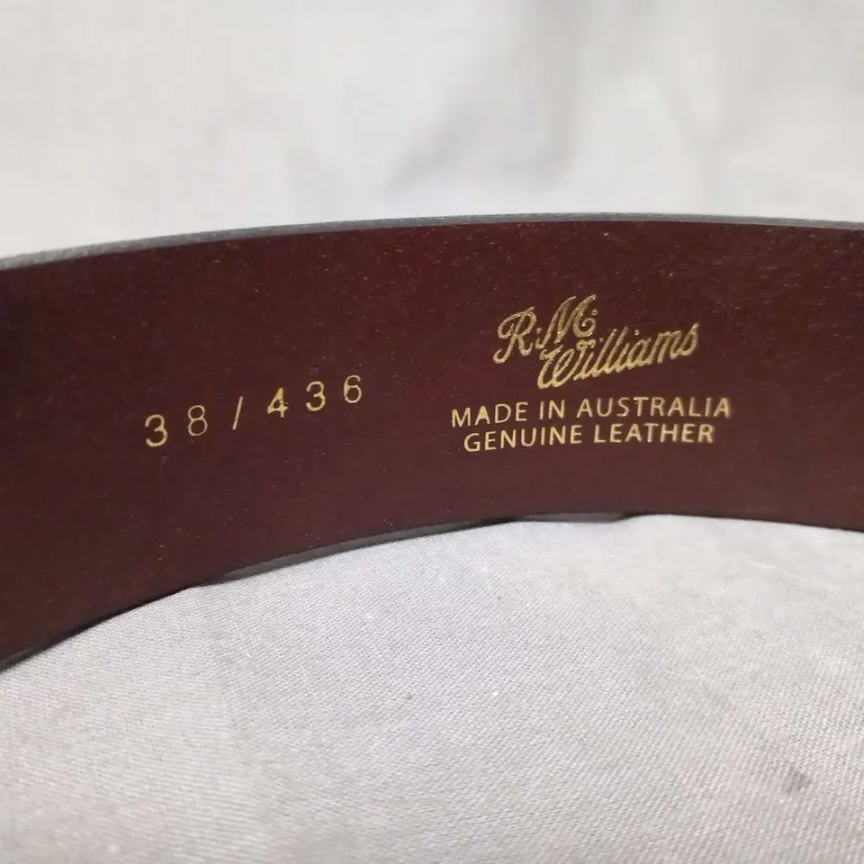 BRAND NEW R.M. WILLIAMS 11.5" TRADITIONAL BELT GENUINE LEATHER