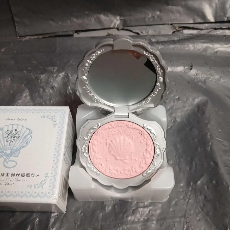 FLOWER KNOWS SHELL'S JEWEL COLLECTION SILK SATIN BLUSH IN 01 PETAL PEARL - BOXED