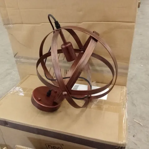 BOXED INDUSTRIAL STYLE PENDANT FITTING E27 GLOBE 