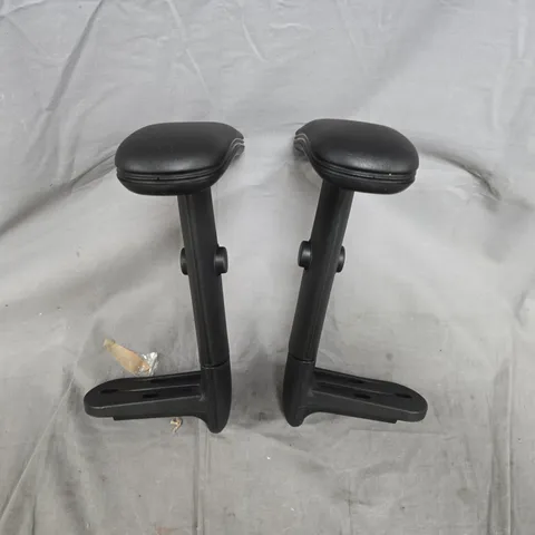 PAIR OF ADJUSTABLE CHAIR ARMRESTS WITH CUSHIONED PADS