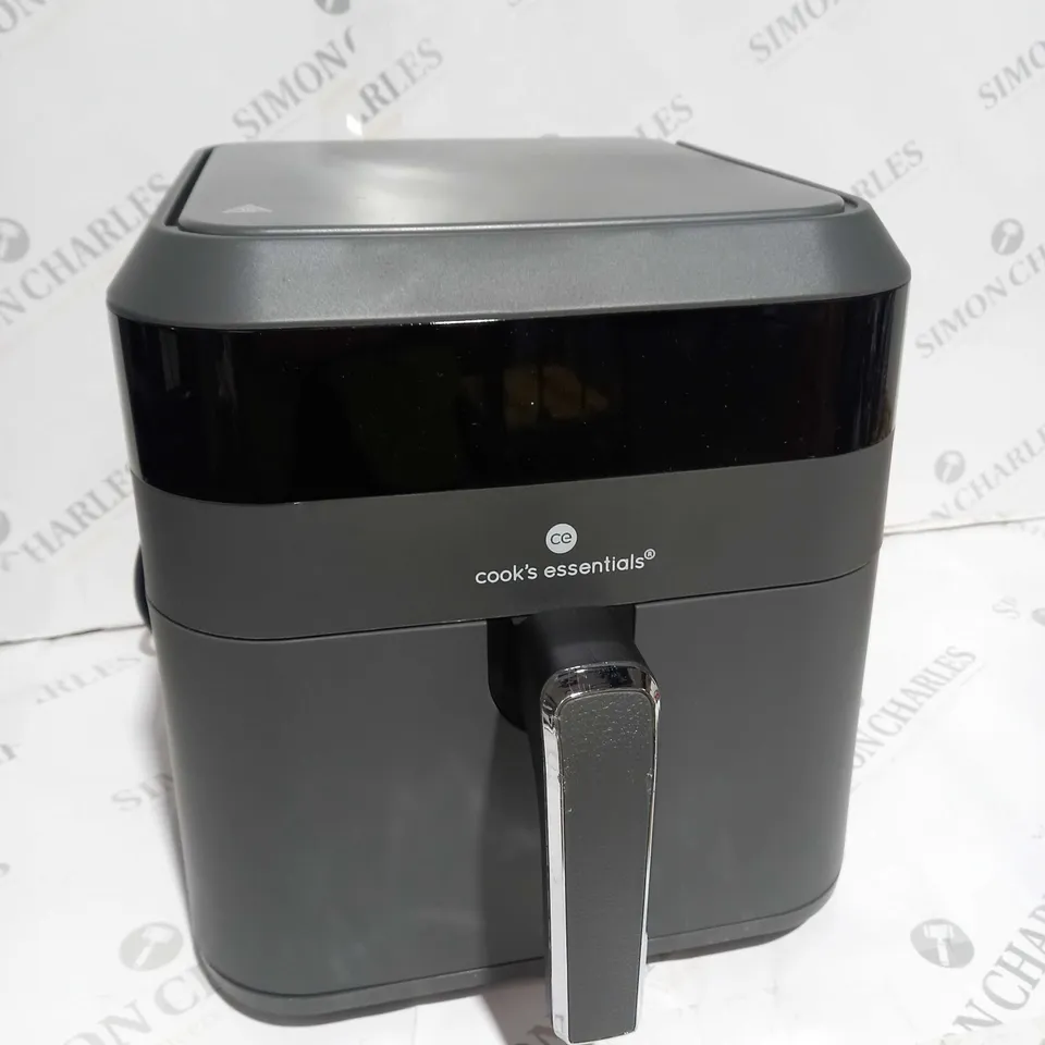 BOXED COOK'S ESSENTIALS 5.8L AIR FRYER, SLATE GREY