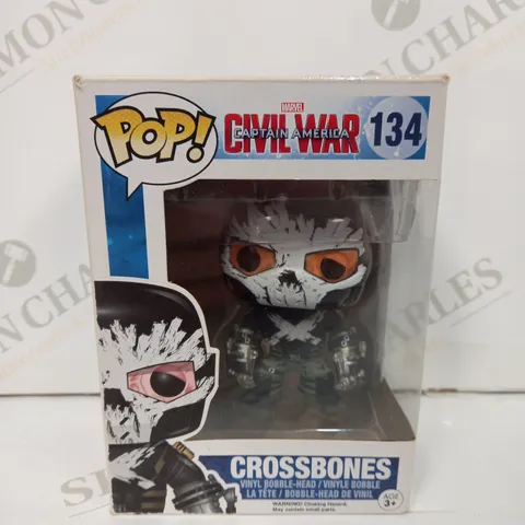 FUNKO POP! MARVEL CIVIL WAR CAPTAIN AMERICA CROSSBONES - 134