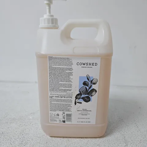 COWSHED BATH & SHOWER GEL – RELAX, LARGE PUMP BOTTLE - 5L