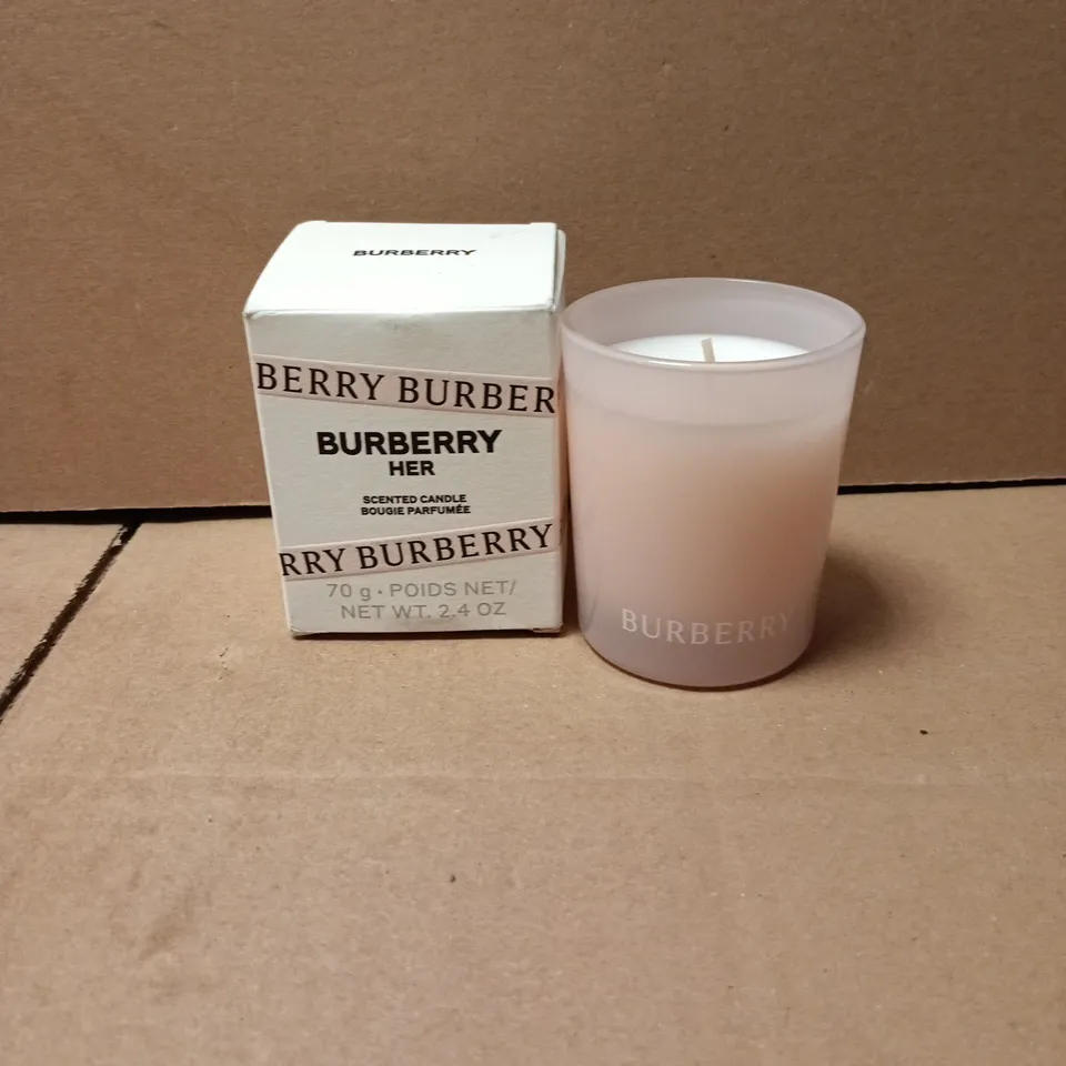 BOXED BURBERRY HER 70G SCENTED CANDLE