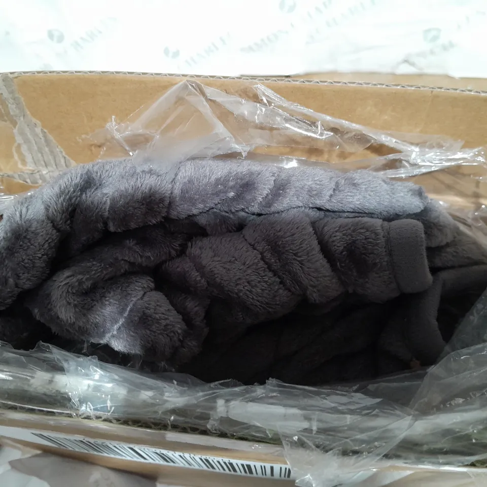 COZEE HOME VELVETSOFT HEATED THROW IN CHARCOAL 
