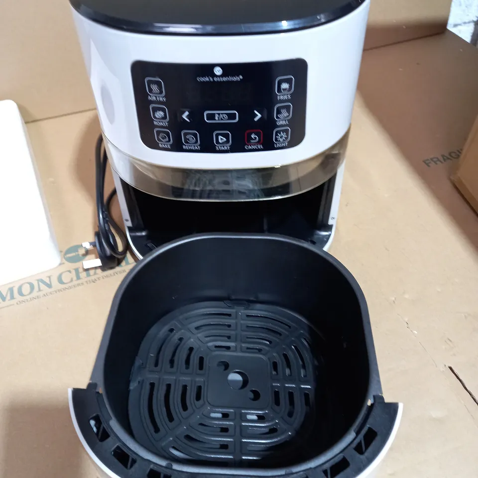 COOK'S ESSENTIALS 4.0L AIR FRYER WITH DIGITAL TOUCHSCREEN & VIEWING SCREEN - COOL GREY