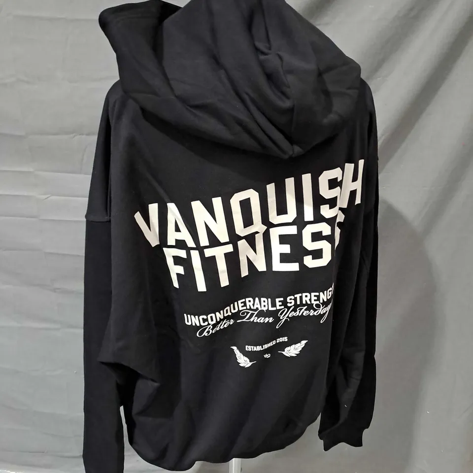 VANQUISH BLACK TSP UNCONQUERABLE STRENGTH OVERSIZED PULL OVER HOODIE - XL