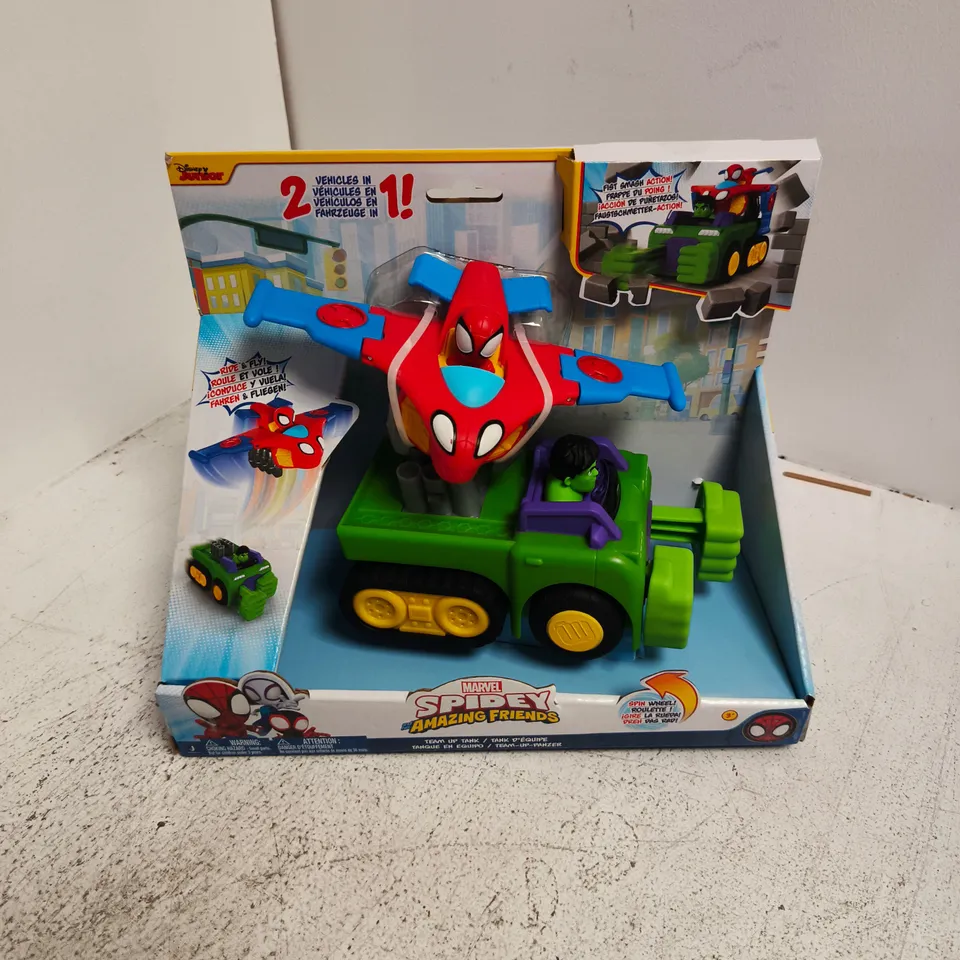 BOXED DISNEY JUNIOR MARVEL SPIDEY AND HIS AMAZING FRIENDS TEAM UP TANK
