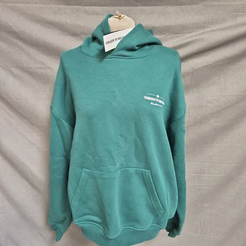 THE COUTURE CLUB HOODED SWEATSHIRT - GREEN - SIZE LARGE