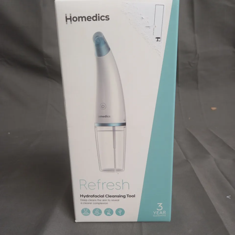 BOXED HOMEDICS REFRESH HYDRAFACIAL CLEANSING TOOL 