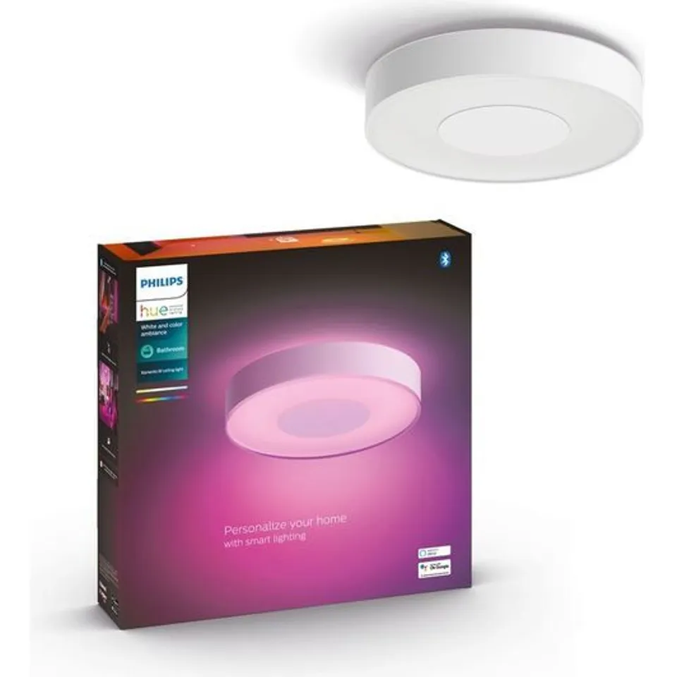BOXED PHILIPS HUE WHITE AND COLOR AMBIANCE XAMENTO M CEILING LAMP - WHITE