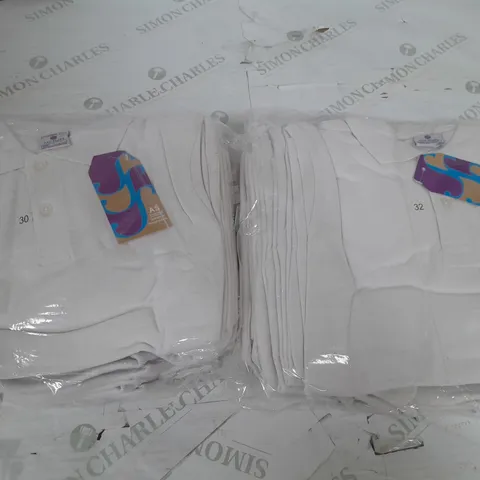 SET OF APPROX 20 AKIF STYLES SCHOOL WEAR BOYS POLO SHIRTS IN VARIOUS SIZES 