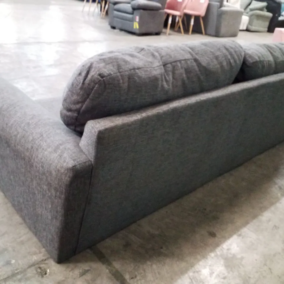QUALITY DESIGNER BAILEY 3 SEATER SOFA - CHARCOAL FABRIC  