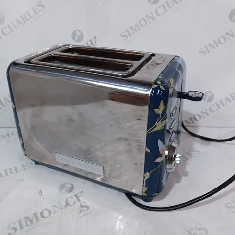 BOXED LAURA ASHLEY 2-SLICE FLORAL TOASTER