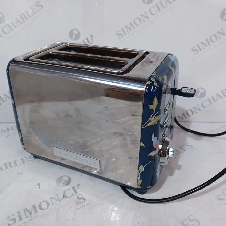 BOXED LAURA ASHLEY 2-SLICE FLORAL TOASTER