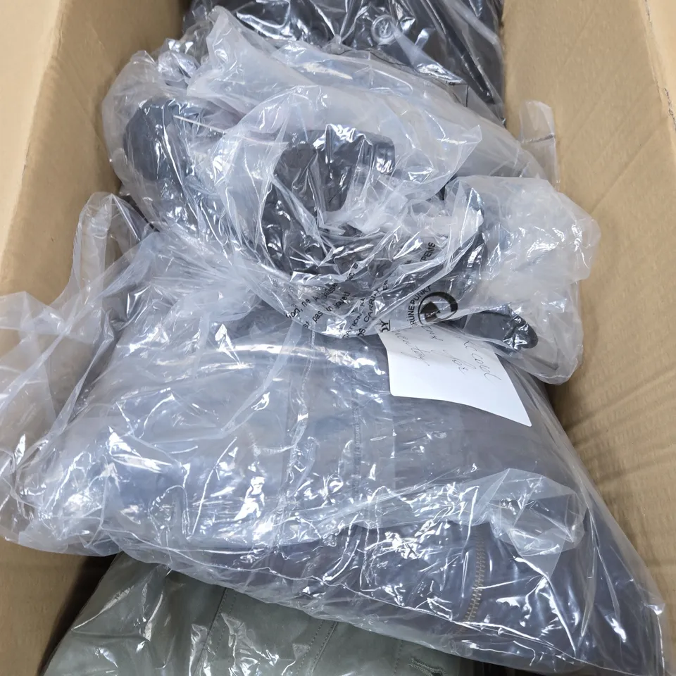 APPROXIMATELY 15 ASSORTED CLOTHING PRODUCTS IN VARIOUS STYLES & SIZES 