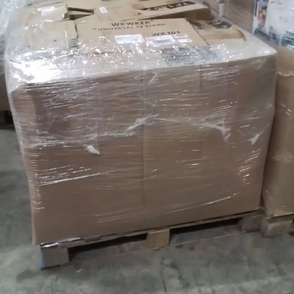 PALLET CONTAINING A LARGE QUANTITY OF TV WALL MOUNT BRACKETS