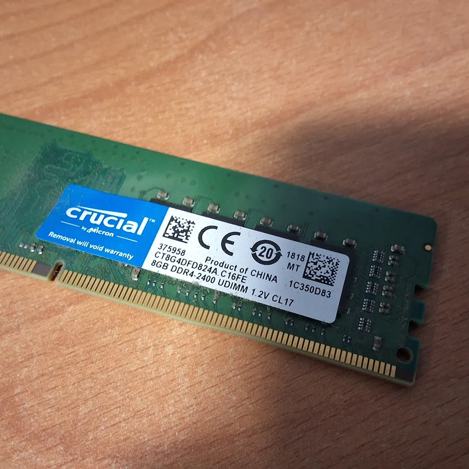 DESKTOP PC WITH CRUCIAL 8GB DDR4 RAM, ASUS H110M-R MOTHERBOARD AND GT-300 POWER SUPPLY