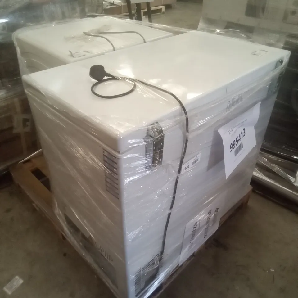 CANDY 9KG FREESTANDING CONDENSER TUMBLE DRYER AND HAIER HCE203F FREESTANDING CHEST FREEZER 198L