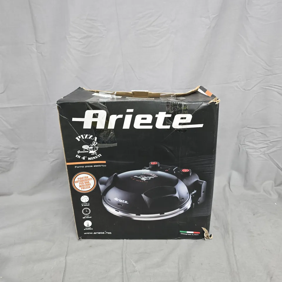 ARIETE ELECTRIC PIZZA OVEN – BLACK, BOXED