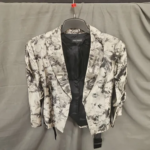 John Charles Floral Print Blazer – Women's Tailored Jacket - size unspecified