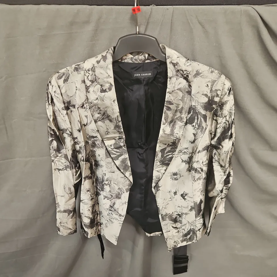 John Charles Floral Print Blazer – Women's Tailored Jacket - size unspecified