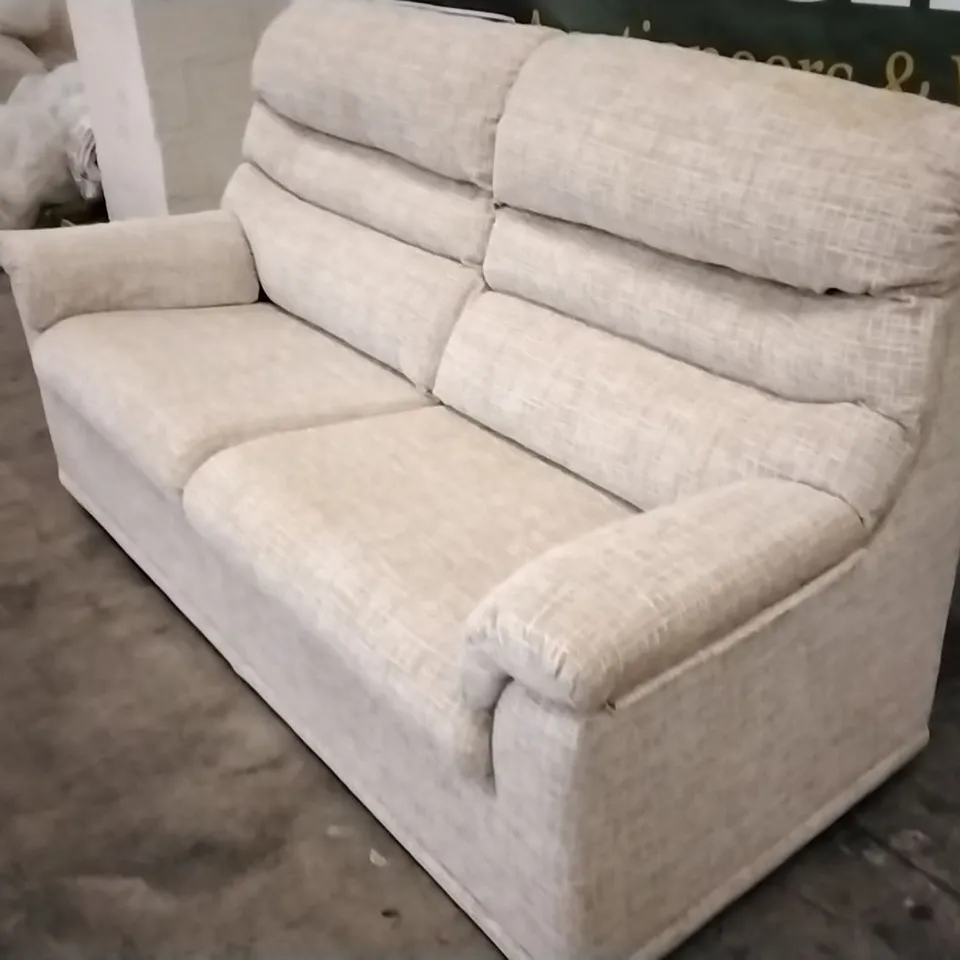 QUALITY BRITISH DESIGNED & MANUFACTURED G PLAN MALVERN 3 SEATER SOFA WAFFLE CARAMEL FABRIC