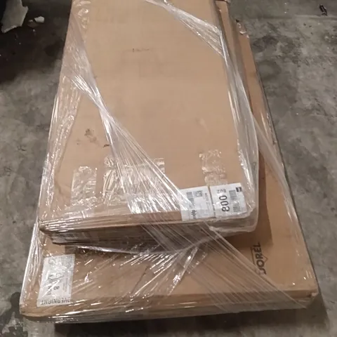 PALLET OF ASSORTED INCOMPLETE FURNITURE PARTS, DESK, BED