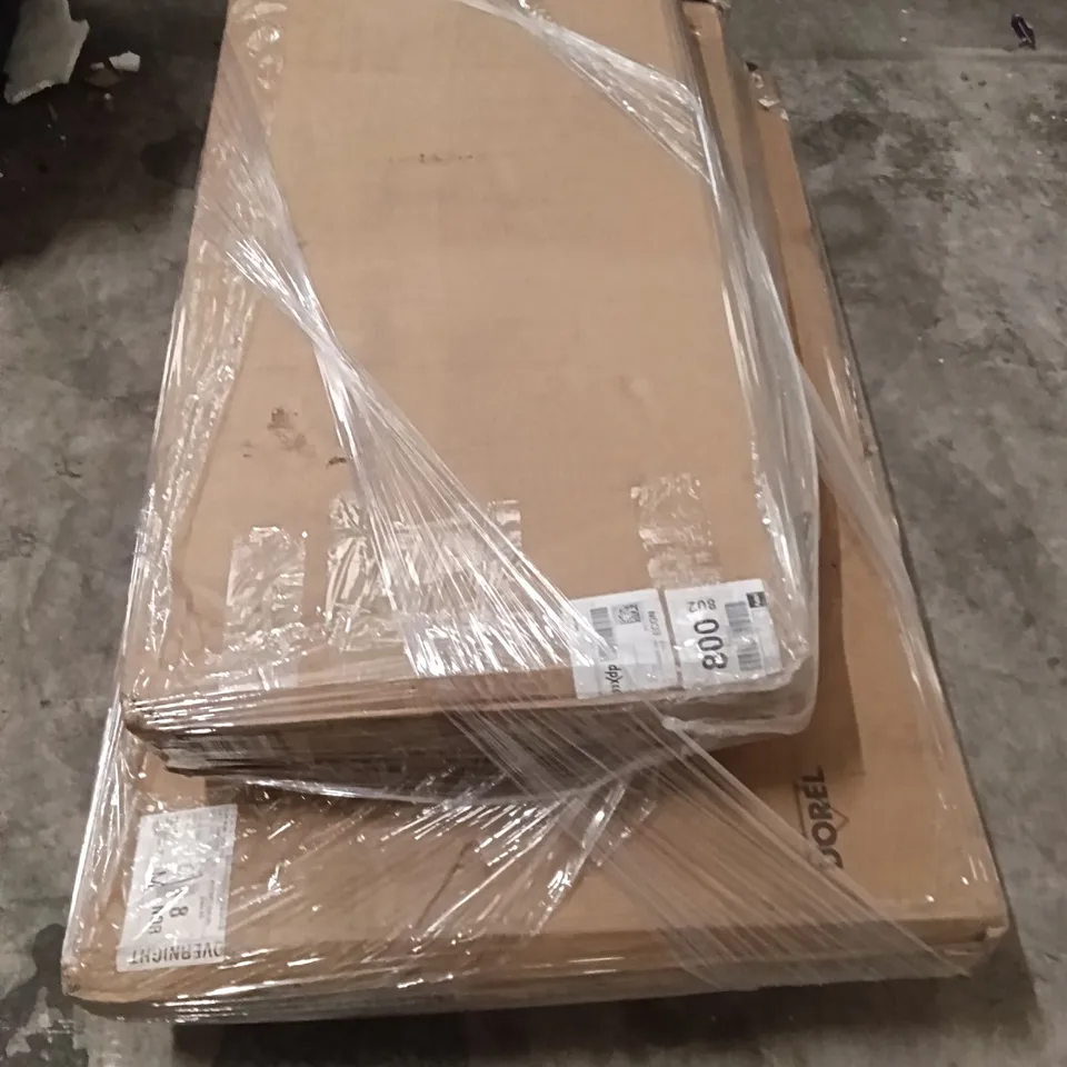 PALLET OF ASSORTED INCOMPLETE FURNITURE PARTS, DESK, BED