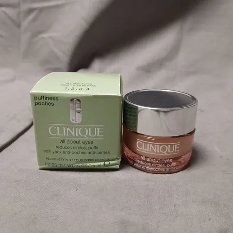 CLINIQUE ALL ABOUT EYES EYE CREAM, 15 ML β BOXED