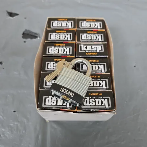 12 X LAMINATED PADLOCKS 