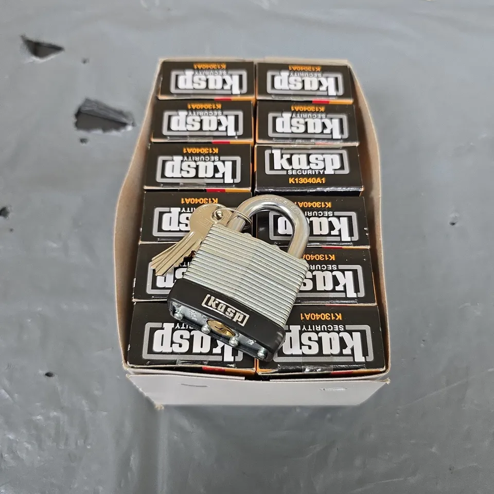 12 X LAMINATED PADLOCKS 