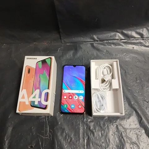 SAMSUNG GALAXY A40 SMARTPHONE – CORAL, 64GB - BOXED