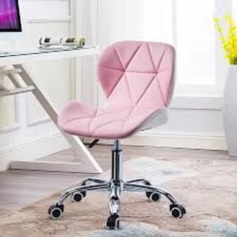 BOXED LUELLA OFFICE SWIVEL CHAIR IN PINK