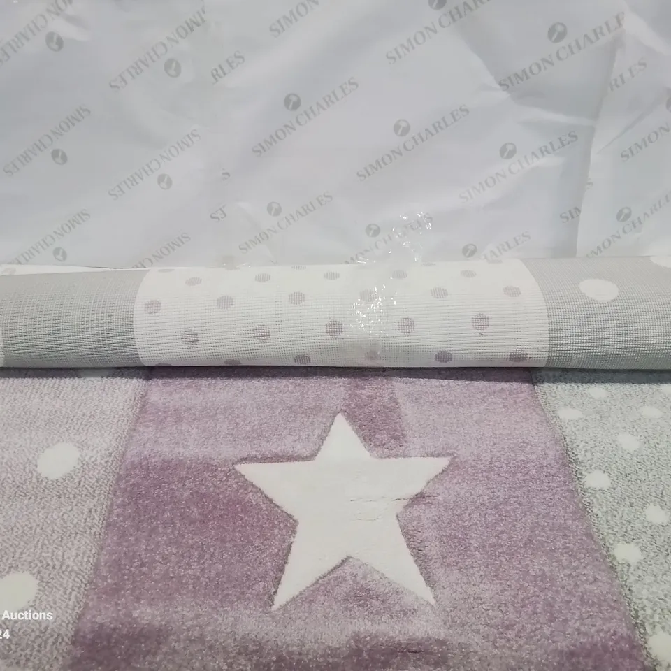 BRAND NEW PACO HOME PURPLE COSMO RUG- 160CM X 160CM ROUND