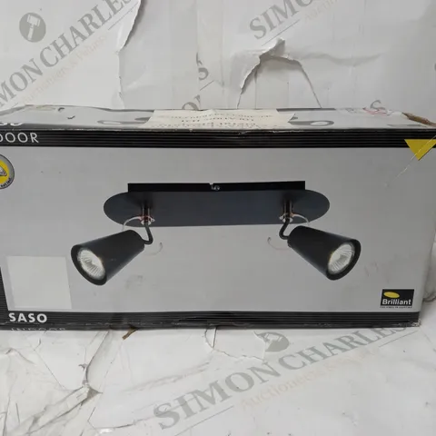 2 LIGHT CEILING SPOTLIGHT - METAL BACK