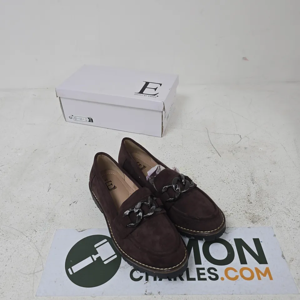 E SHOES BY EMMA ADELINE CHOCOLATE MF – UK 6 LOAFERS