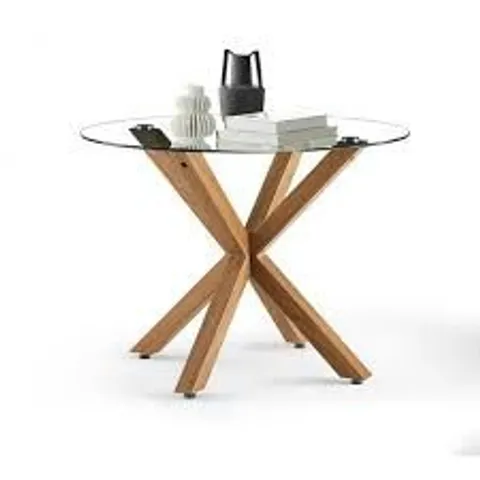 LARGE BOXED GLASS COFFEE TABLE (2 BOXES)