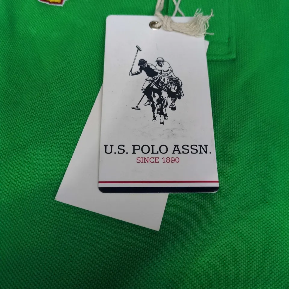 US POLO ASSN GREEN POLO SHIRT – XL