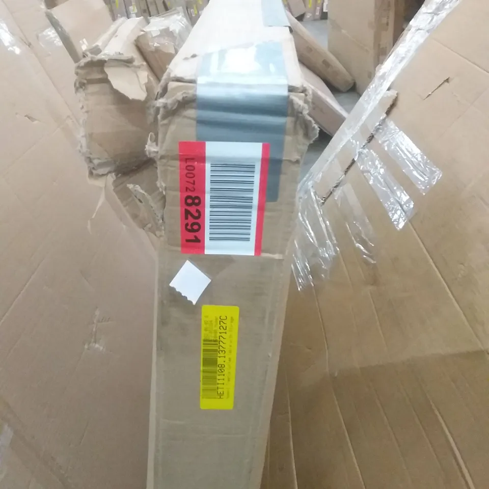 BOXED HUBERT TRESTLE COFFEE TABLE WITH STORAGE - WHITE