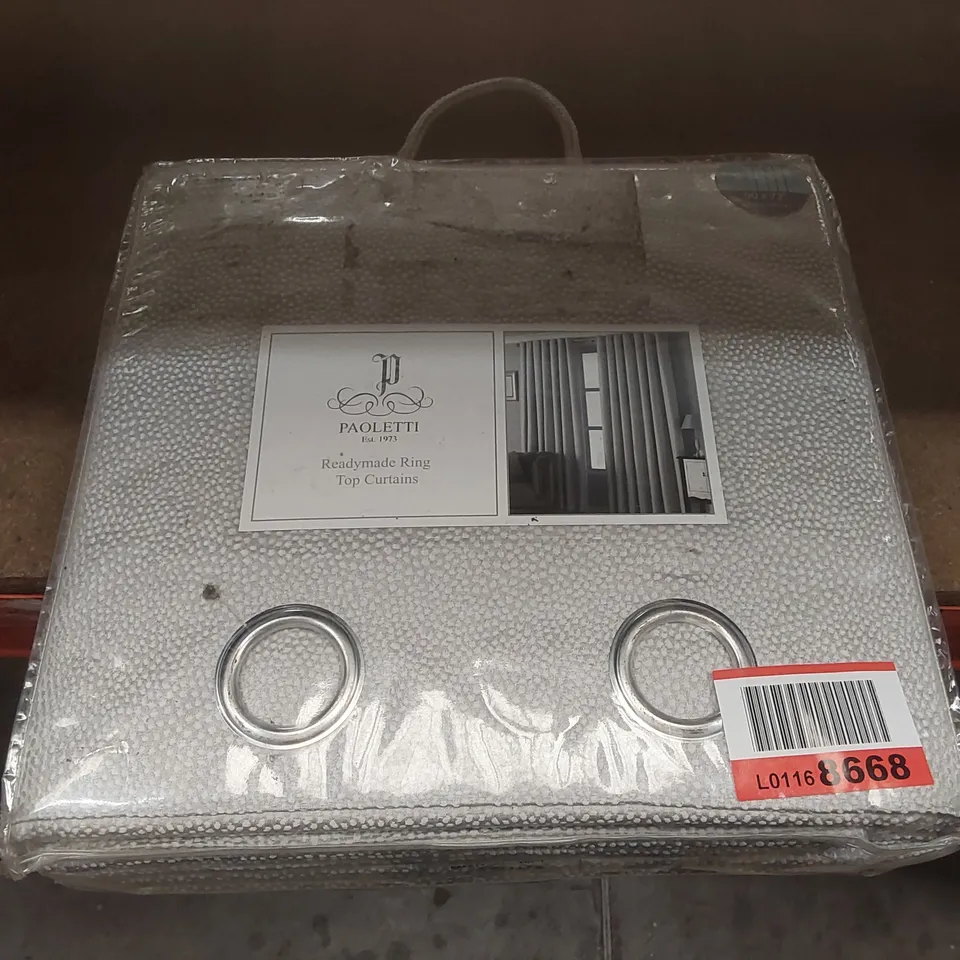 BAGGED PAOLETTI RING TOP CURTAINS - 229 x 183cm