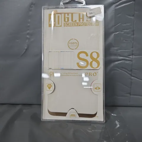 BOX OF APPROXIMATELY 55 4D GLASS SCREEN PROTECTOR GOLD S8 EDGE +