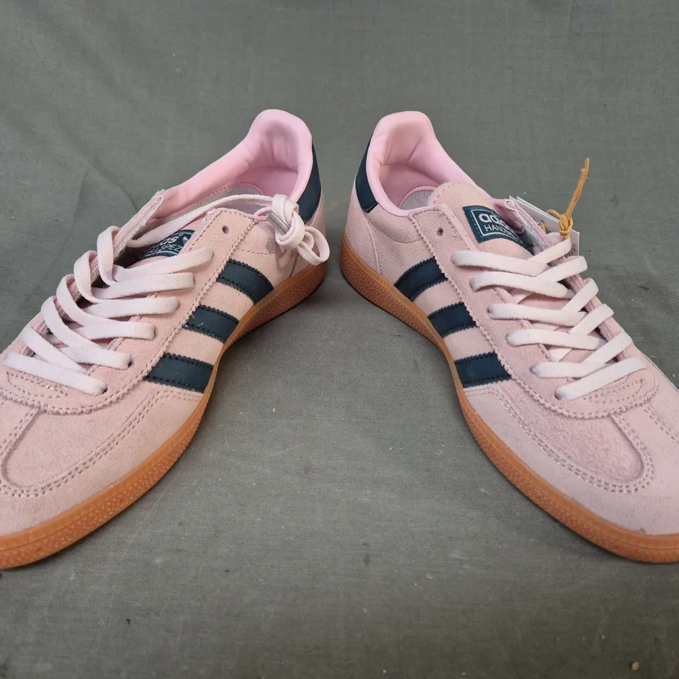 PAIR OF ADIDAS SPEZIAL SHOES IN PINK/DEEP NAVY UK SIZE 6