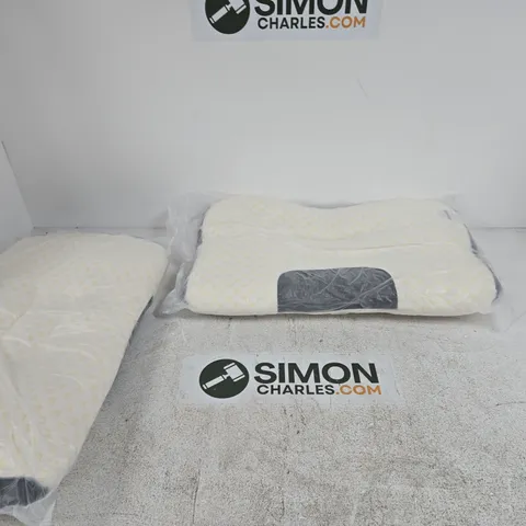 CREAM-COLOURED FOAM CUSHIONS – SET OF 2 IN PLASTIC PACKAGING