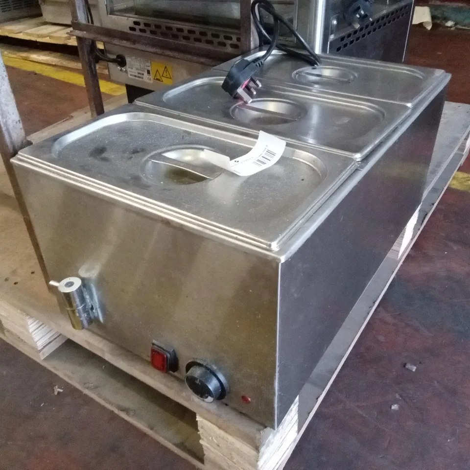 EBW001 COUNTERTOP WET BAIN MARIE WITH DRAIN TAP