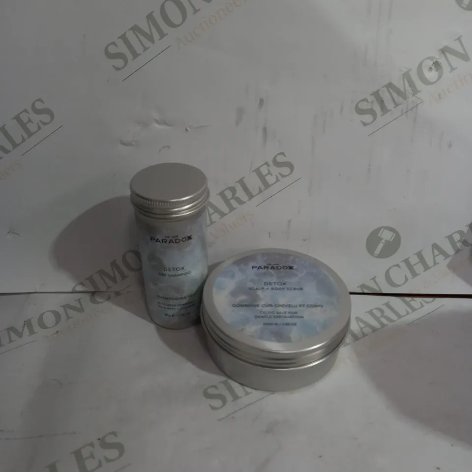 PARADOX SET OF 2 DRY SHAMPOO & DETOX SCALP BODY SCRUB