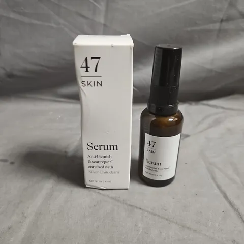 47 SKIN SERUM – ANTI-BLEMISH & SCAR REPAIR, 30 ML - BOXED