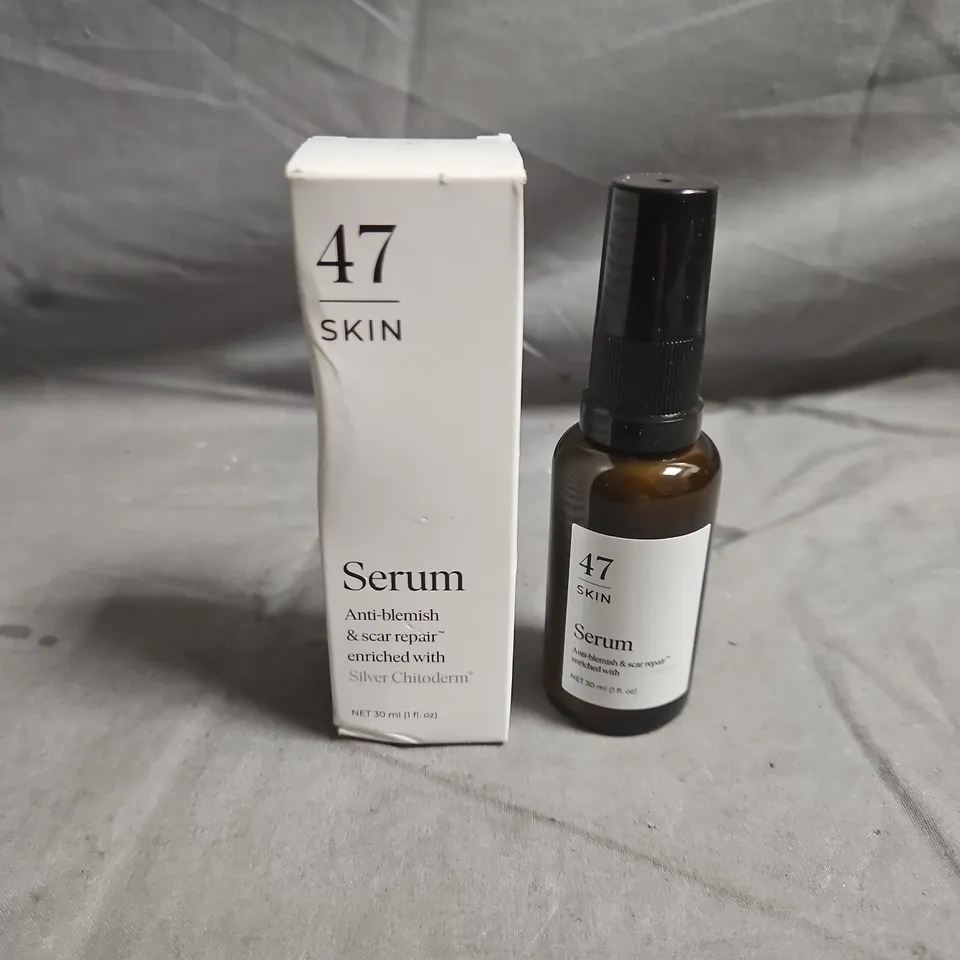 47 SKIN SERUM – ANTI-BLEMISH & SCAR REPAIR, 30 ML - BOXED