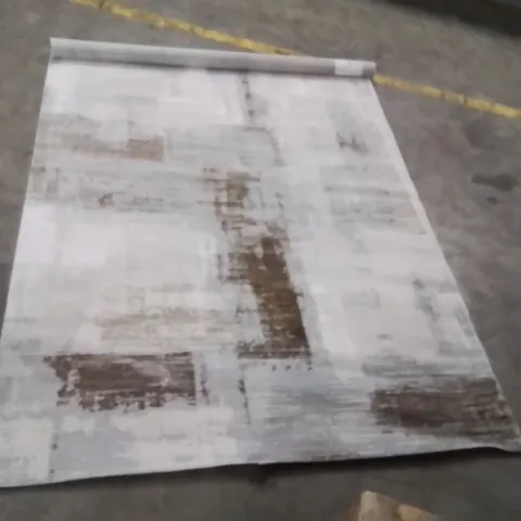 CADREN ABSTRACT MACHINE WOVEN BEIGE AREA RUG 230X160CM